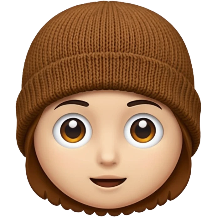 brown beanie emoji