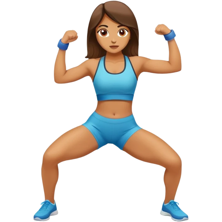 girl doing lounges emoji