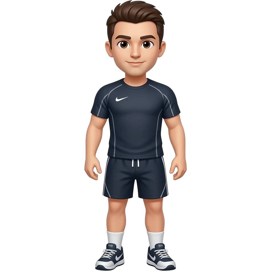 gym shirt and shorts dark emoji