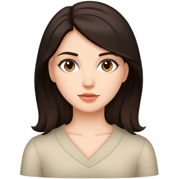Brunette emoji