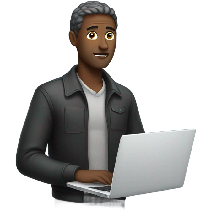 a man with laptop emoji