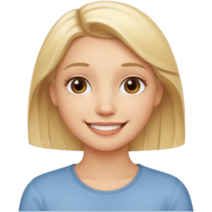 Calm down blonde girl emoji