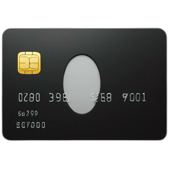 credit card black emoji
