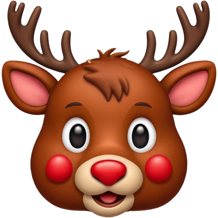 Rudolph the red nosed reindeer  emoji