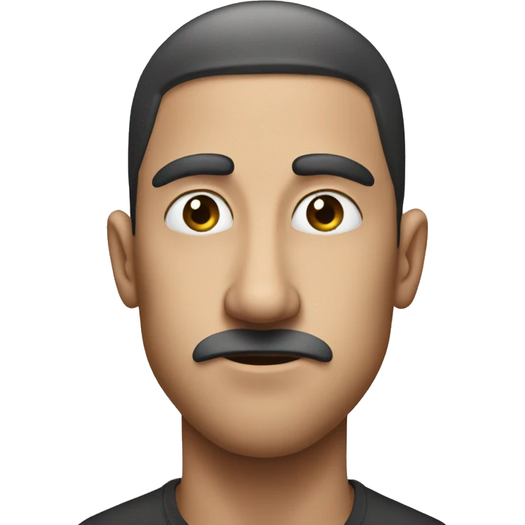 Person stroking a huge nose emoji