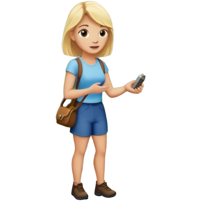 mountain 2 crossroads trails with rocks  two trails—one illuminated,, and one in darkness, representing reaction with a back of a blonde woman choosing the lighter path  emoji