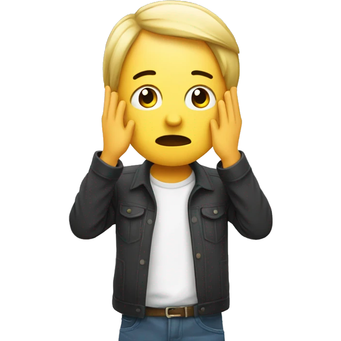 confused with hands over head body showing emoji