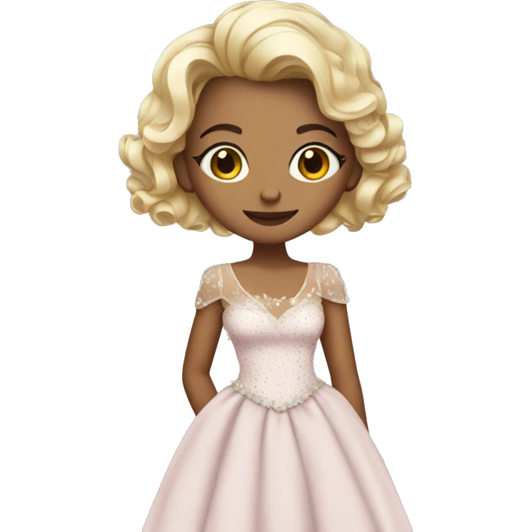 Beautiful girl in a beautiful dress  emoji
