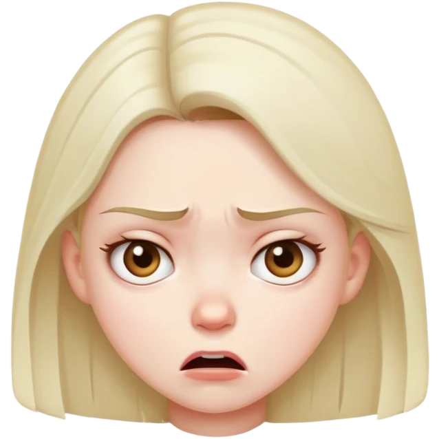 Chocking girl annoying  emoji