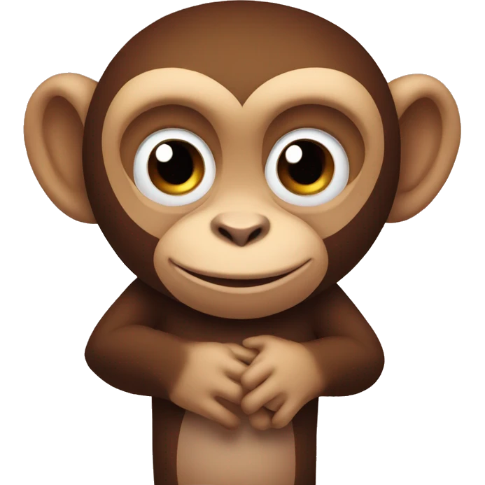 Monkey in love emoji