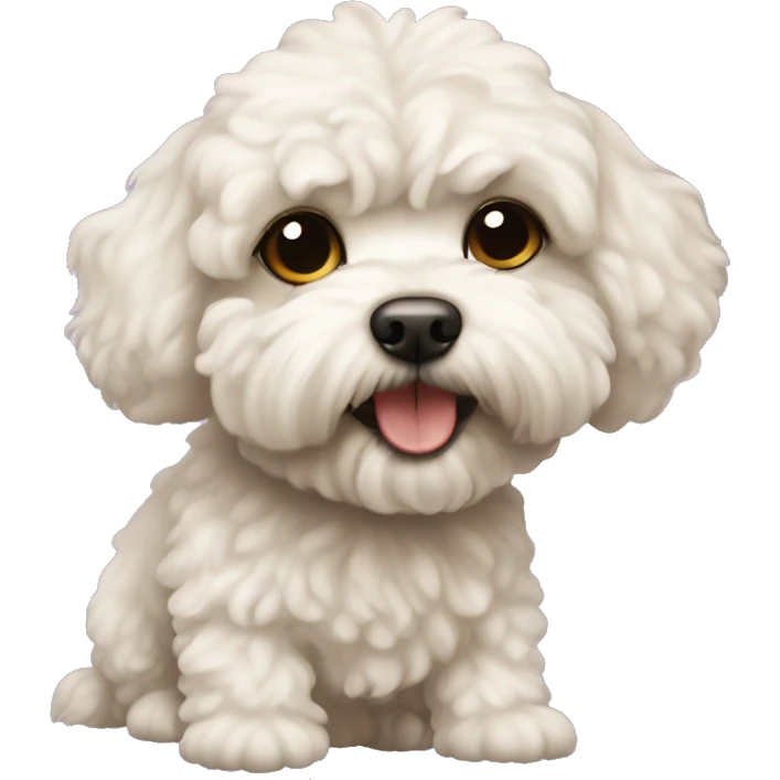 Maltipoo dog emoji