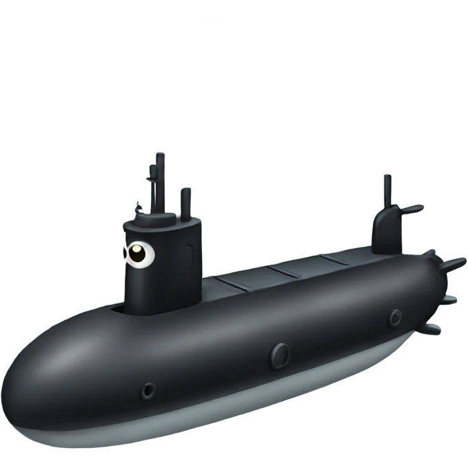 Black submarine  emoji
