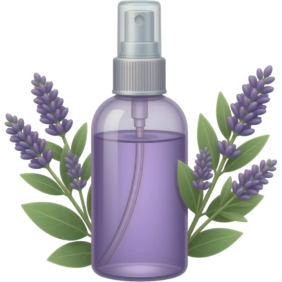 Lavender eucalyptus spray bottle emoji