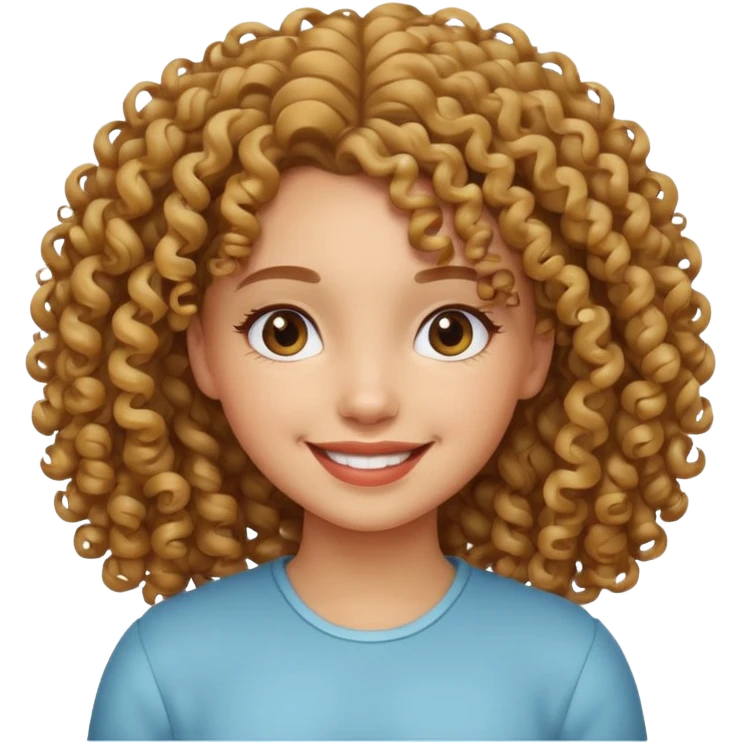 Menina cacheada  emoji