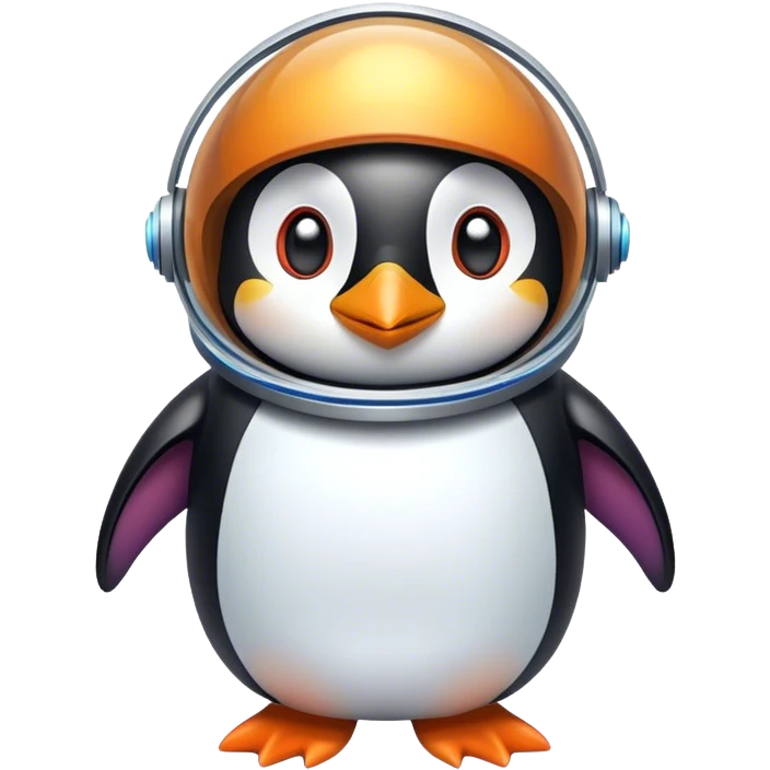 Space penguin emoji