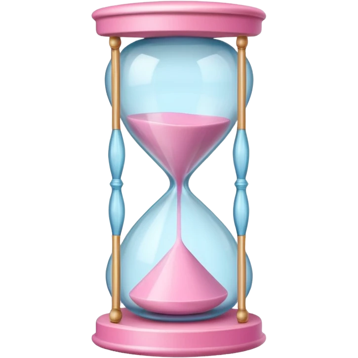 pink hourglass aestetic emoji