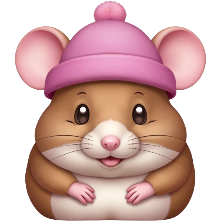Fat mouse wearing a hat emoji