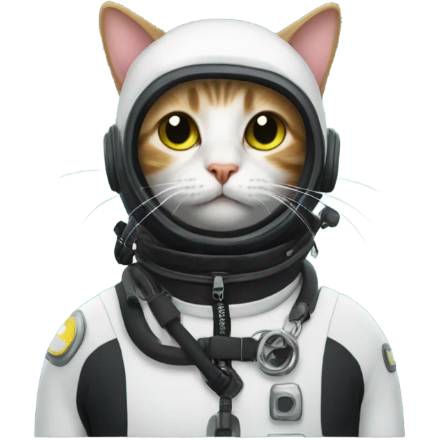 Cat wearing a scuba suit emoji