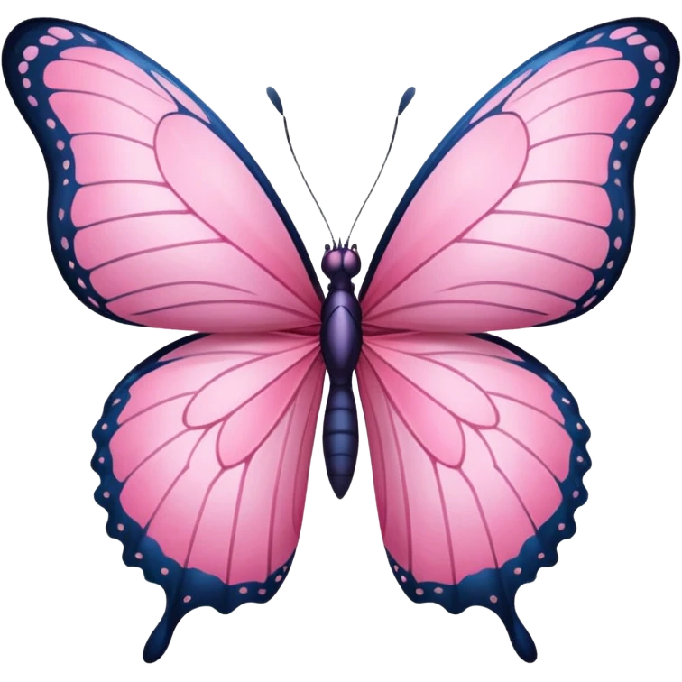 Pink butterfly emoji