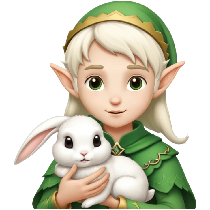 elf have a rabbit emoji
