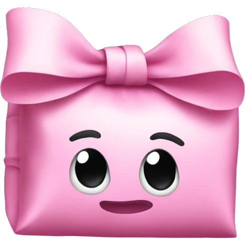 money stank wrapped by pink bow emoji