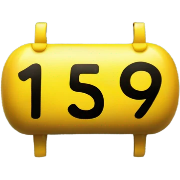 Yellow number sign emoji