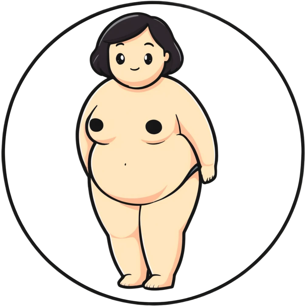Venus of Willendorf prehistoric limestone figurine, rotund female figure with detailed rounded body emoji