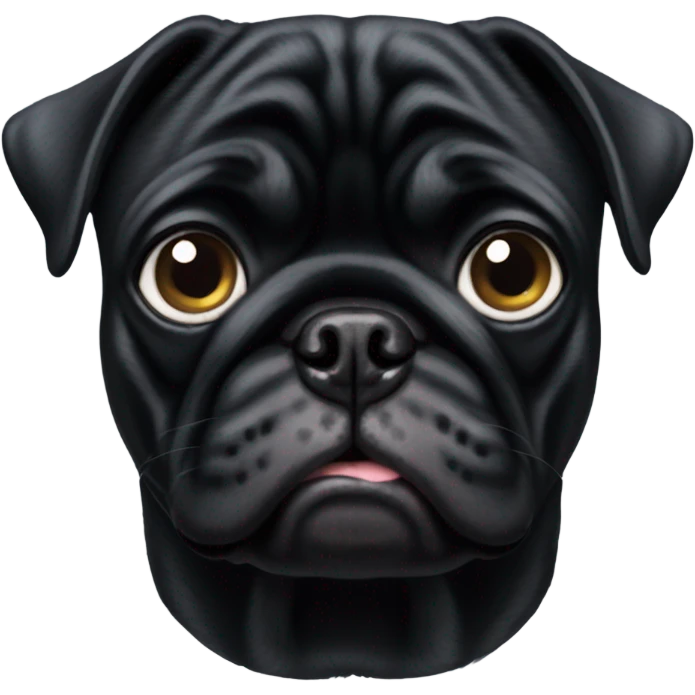 black pug  emoji