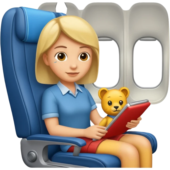 passanger in plane seat emoji