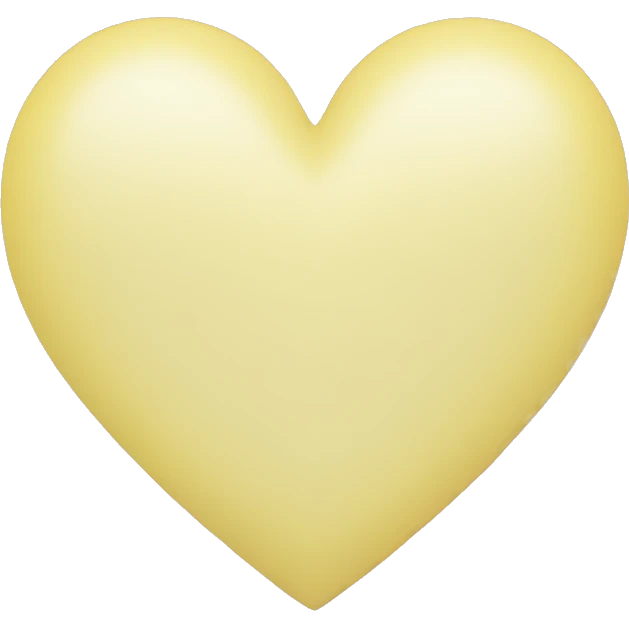 Pastel yellow heart emoji