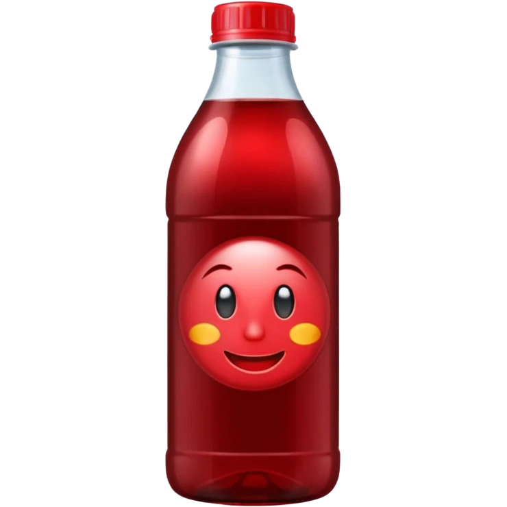 sobolo emoji (ghanain drink)  in a plastic bottle and make the juice dark red emoji