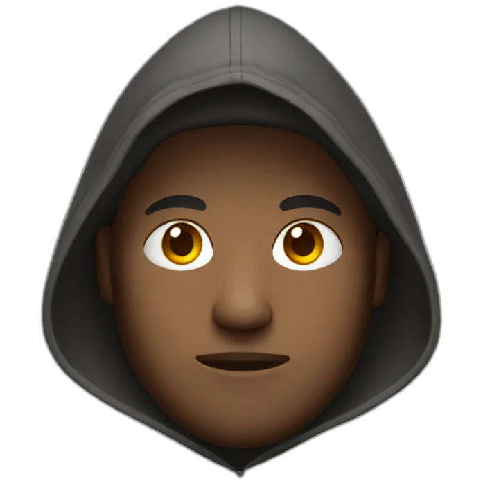 man with a hood emoji
