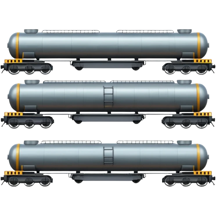 a long train with tank cars emoji