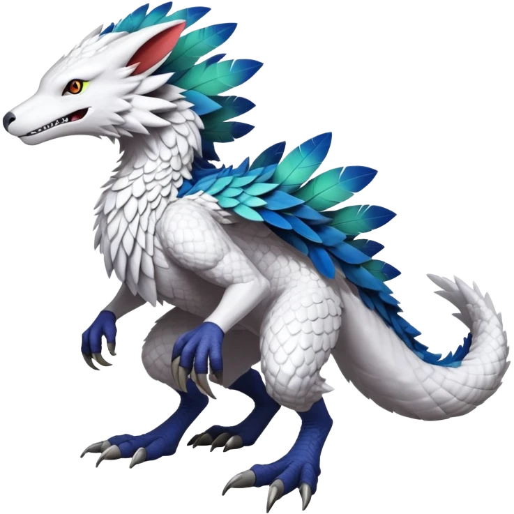  Fakémon-Digimon-Fionbri-Trico-Vernid-Sergal-creature (full body) emoji