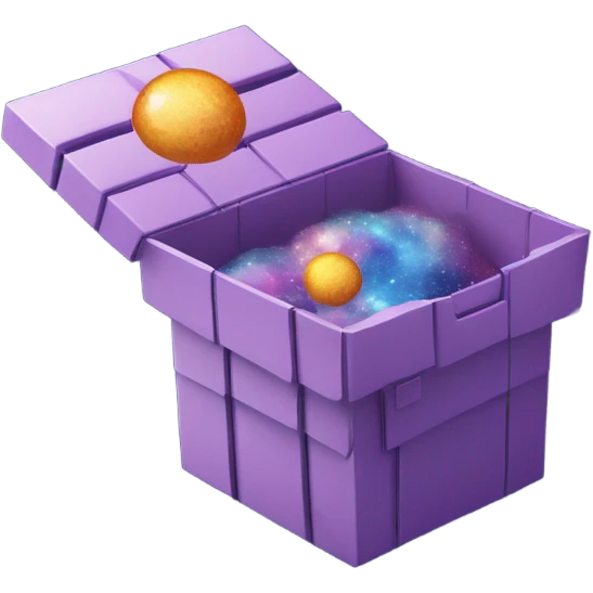 Galaxy themed box emoji