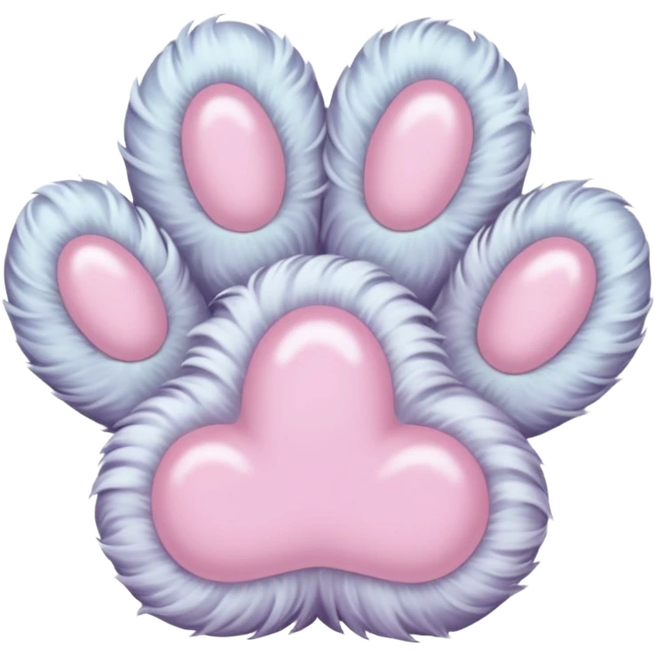 a very light pale pastel #ffbe8c pawprint emoji
