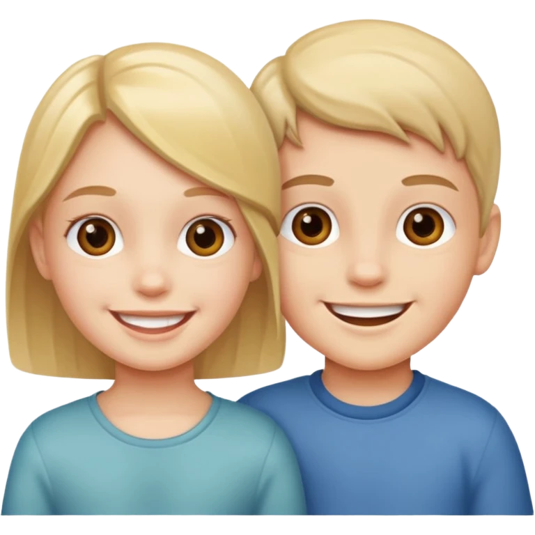 İkiz çocuk emoji