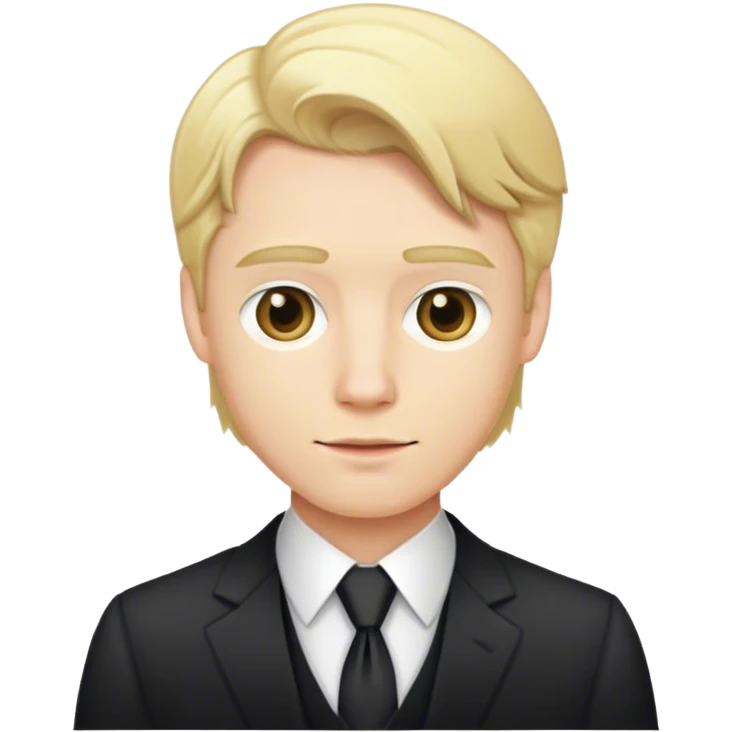 blond disgusting man in formal attire emoji