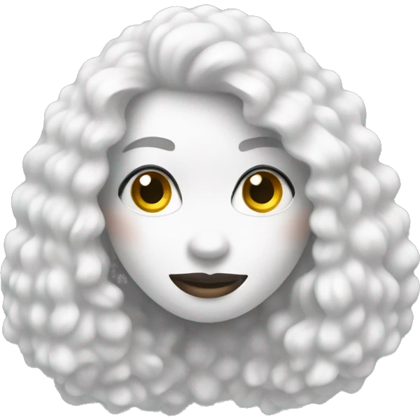 White boucle emoji