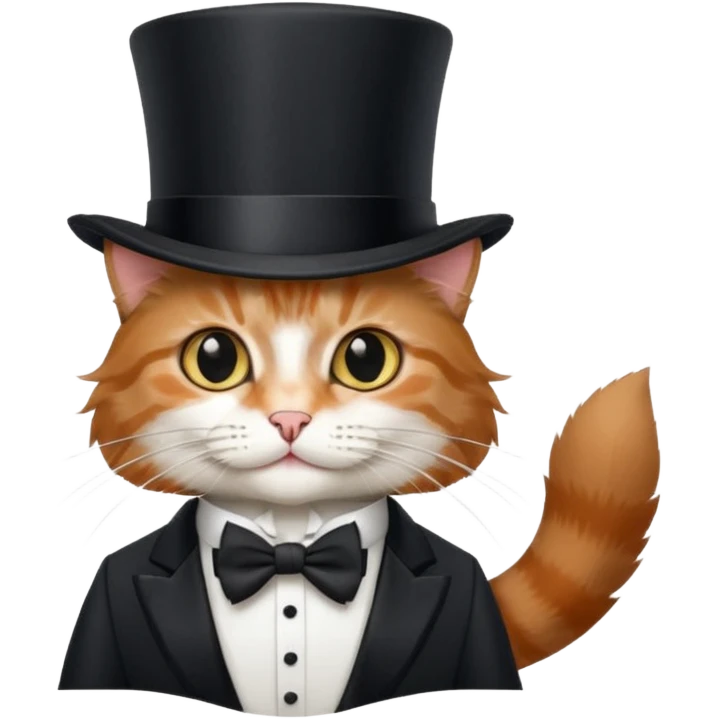 Maincoon cat dressed for the stage emoji