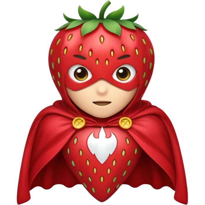 Cape-Wearing Super Fruit emoji