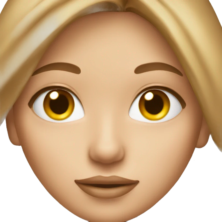 Beautiful model with light brown hair  emoji