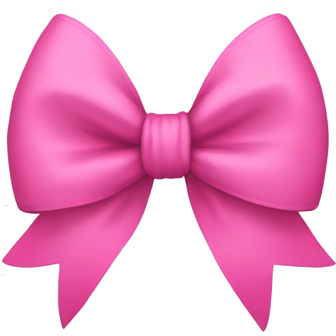 Pink bow emoji