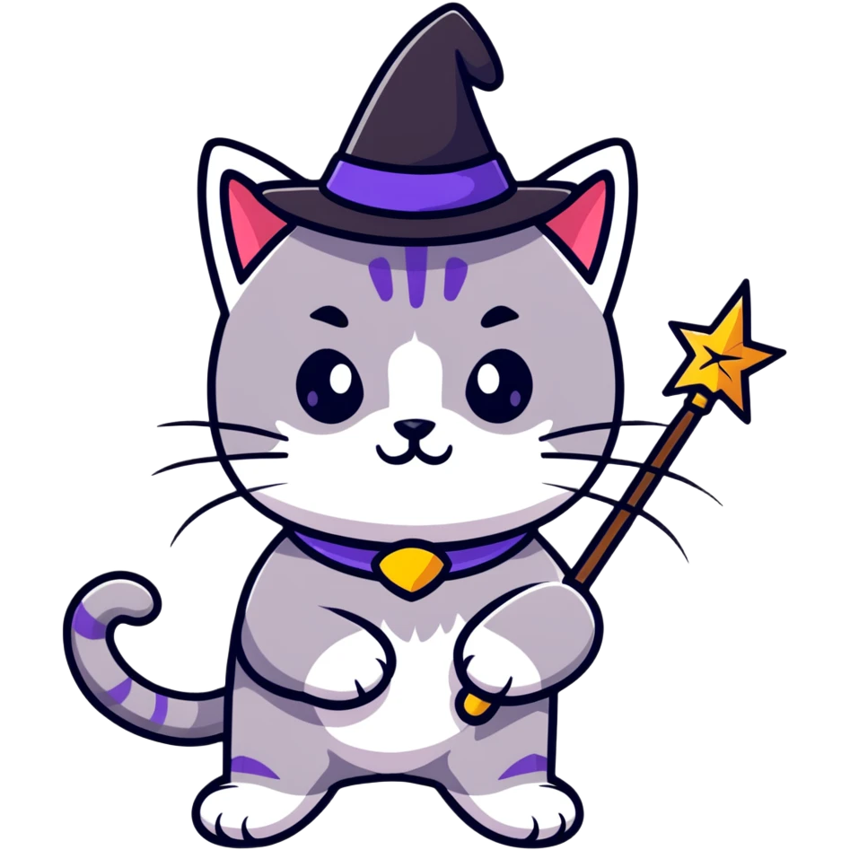 Gatto magico  emoji