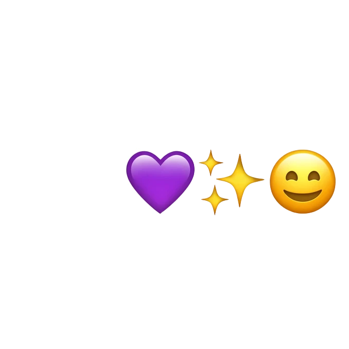 💜✨🥹 emoji
