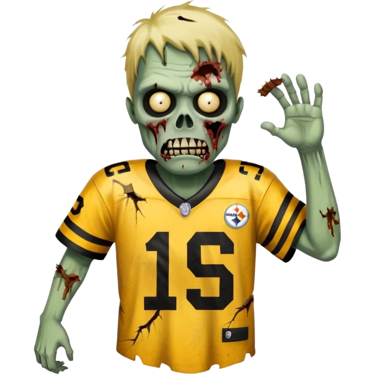 Steelers zombie emoji