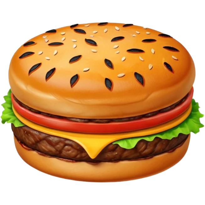 A beef patty emoji