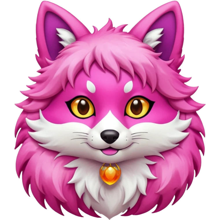 pink kitsune emoji