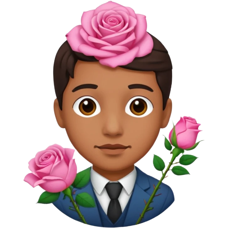 xaviersobased с розой emoji