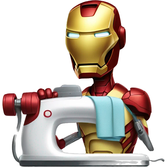 ironman ironing clothes emoji